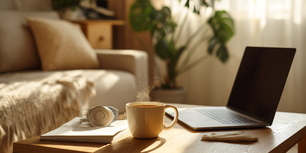 u8769948679_candid_lifestyle_photo_of_a_laptop_set_up_on_a_cl_47e4fd82-bcfa-4738-936d-409f28e0765b_0